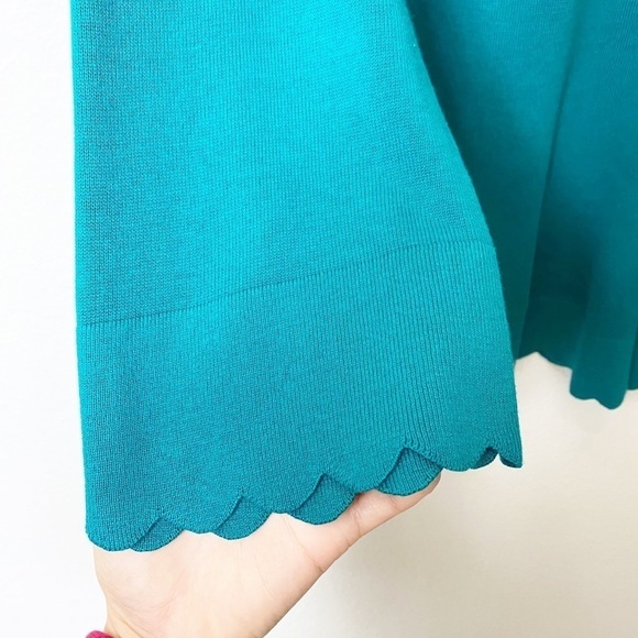 ISAACMIZRAHLIVE Turtleneck Medium Long Sleeve Cotton Rayon Large Sweater NEW - Picture 4 of 7